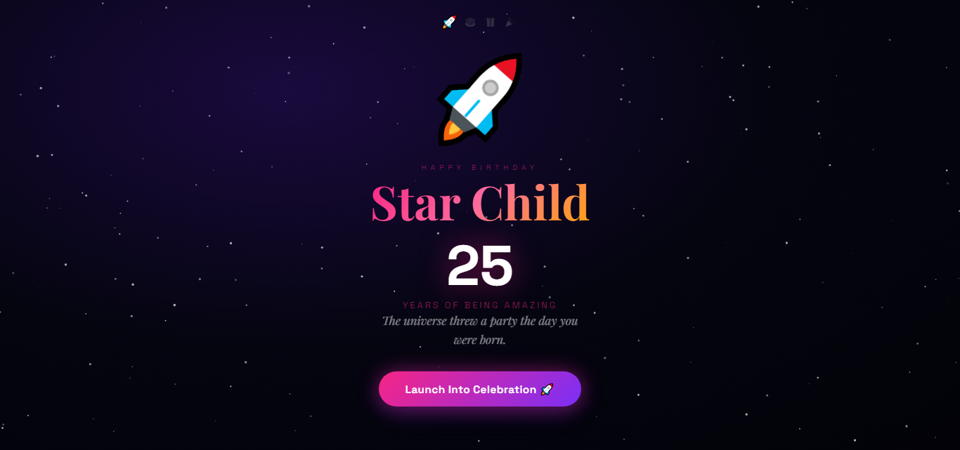 Cosmic Birthday 🚀